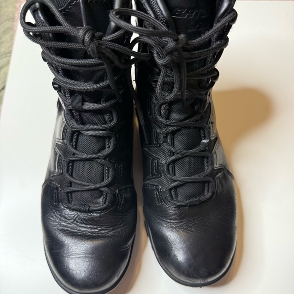 Bates Men's Black Combat Boots side zipper, guessing size 7 - see measurements - Picture 4 of 11